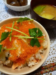 ロンド24☆鮭のはらこ飯-レシピのメイン写真
