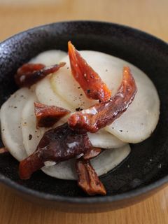 塩麹マジックde蕪と干し柿の和え物-レシピのメイン写真