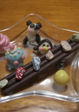 可愛い動物たちとポッキー-レシピのメイン写真