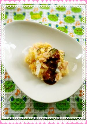 ポテトサラダのソース掛け-レシピのメイン写真