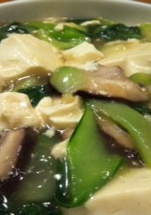 ヘルシー!簡単!豆腐と青梗菜の炒め物。-レシピのメイン写真