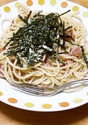 簡単。梅干しパスタ-レシピのメイン写真