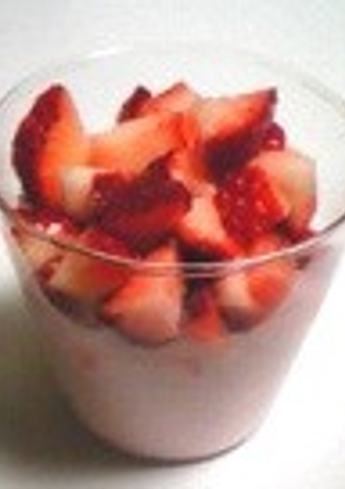 いちごのムース-レシピのメイン写真