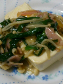 豆腐ステーキ@ニラえのきあん-レシピのメイン写真