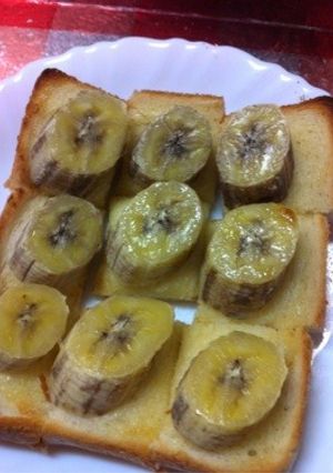 朝から幸せ~☆簡単♪バナナトースト-レシピのメイン写真