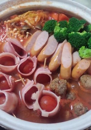 簡単我が家のトマト鍋-レシピのメイン写真