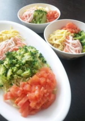 ブロッコリーで葉酸冷やしラーメン☆-レシピのメイン写真