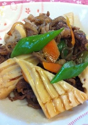 角麩(かくふ)のすき焼き煮-レシピのメイン写真