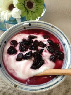 ブルベリー黒酢の毎朝健康ヨーグルト-レシピのメイン写真