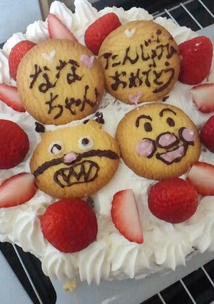 アンパンマンケーキ-レシピのメイン写真