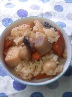 もち米なくてもモチモチ混ぜご飯-レシピのメイン写真