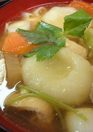 モッチリ＊じゃがいも餅入りけんちん汁＊-レシピのメイン写真