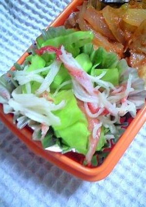 ＊お弁当に＊３分で簡単キャベツの和え物-レシピのメイン写真