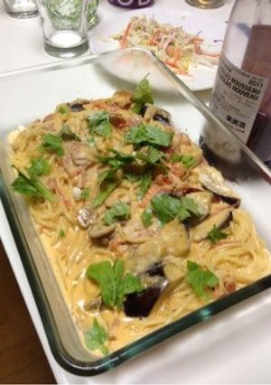 たっぷり野菜のトマトクリームパスタ-レシピのメイン写真