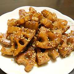 รูปของ レンコンの胡麻和えお弁当編
