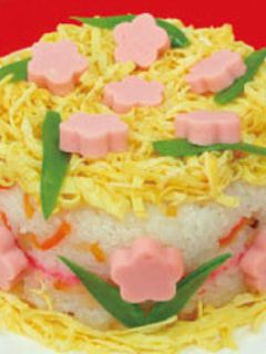 ひな祭り♪ソーセージのお花のちらし寿司-レシピのメイン写真