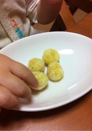 手づかみ応援！揚げないサツマイモコロッケ-レシピのメイン写真