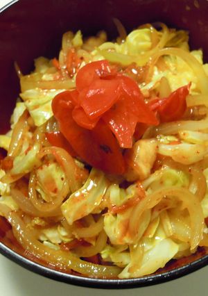 簡単・野菜炒めビビンバ-レシピのメイン写真