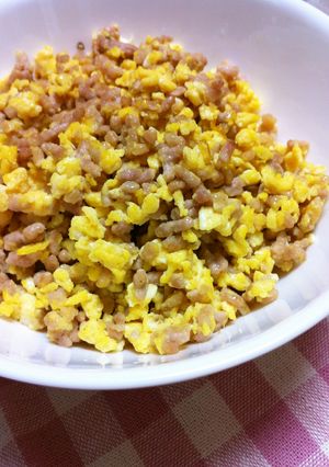 ごはんのお供に ひき肉たまご-レシピのメイン写真