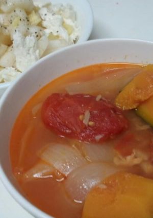 ツナとトマトのほくほくスープ-レシピのメイン写真