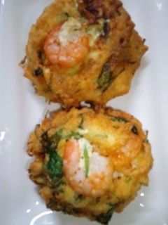 三つ葉と海老の豆腐揚げ-レシピのメイン写真