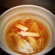 キャベツとハムのスープ