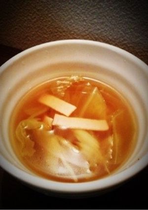 キャベツとハムのスープ-レシピのメイン写真