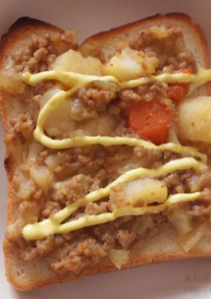 残った肉じゃがでトースト◎-レシピのメイン写真