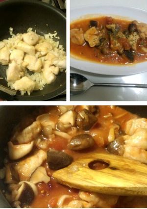 鶏肉とキノコのトマト煮-レシピのメイン写真