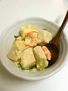 ☆高野豆腐とエビの卵とじ☆-レシピのメイン写真