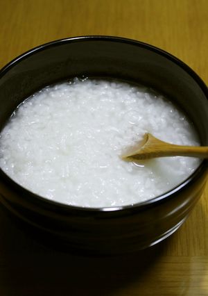 寒い日に！もち米で作るお粥-レシピのメイン写真