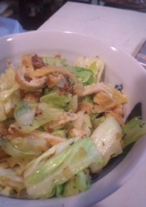 【常備菜】キャベツと油揚のさっと梅煮-レシピのメイン写真