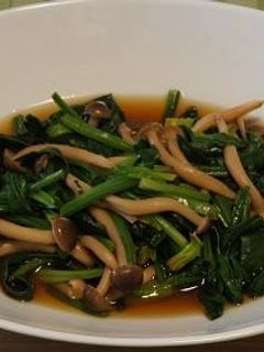 ほうれん草とシメジの煮びたし-レシピのメイン写真