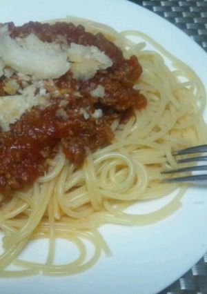★男子が好きなミートソーススパゲッティ★-レシピのメイン写真