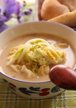 あったか★白菜のごま豆乳スープ-レシピのメイン写真