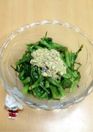 春菊のふきマヨネーズのせ-レシピのメイン写真
