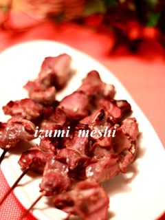 居酒屋風☆砂肝の焼き鳥-レシピのメイン写真