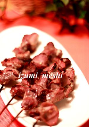 居酒屋風☆砂肝の焼き鳥-レシピのメイン写真