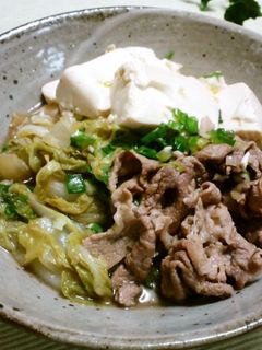 白菜と豚の肉豆腐✿-レシピのメイン写真