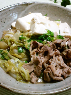 白菜と豚の肉豆腐✿-レシピのメイン写真