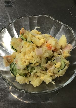 【家庭演習】時短レンチンポテトサラダ-レシピのメイン写真
