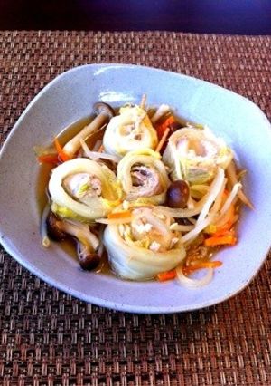 とろける白菜豚肉ロール蒸し(^^)-レシピのメイン写真