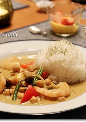 簡単♪海老と豆のココナッツカレー-レシピのメイン写真