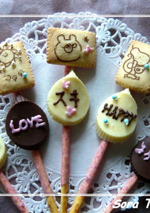 吹き出しに思いを込めて♡デコポッキー-レシピのメイン写真