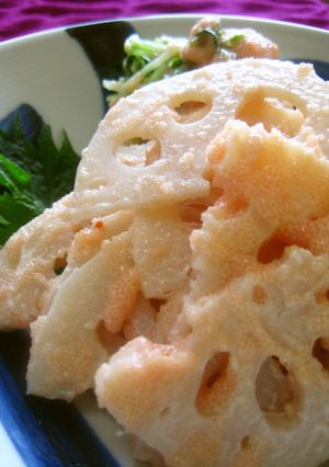 おいしいよ。れんこんの明太マヨネーズ和え-レシピのメイン写真