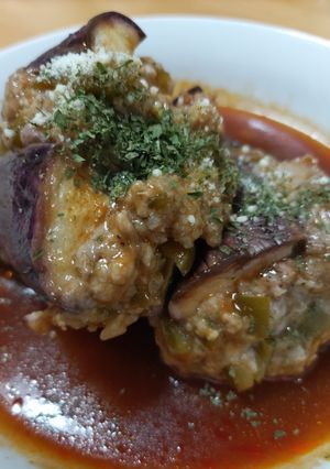 長茄子一本〜はさみ肉詰め〜-レシピのメイン写真