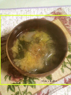 あったまる✿白菜の味噌汁-レシピのメイン写真