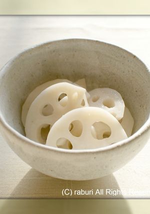 鶏ガラスープでれんこんの白煮-レシピのメイン写真
