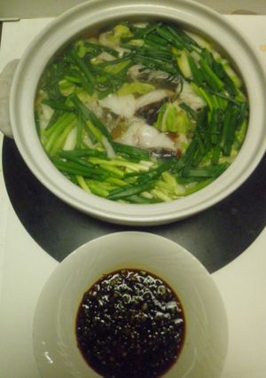 鱈と豆腐鍋。ねぎ生姜・醤油添え！-レシピのメイン写真
