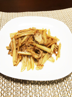 豚肉とレンコンの細切り炒め-レシピのメイン写真